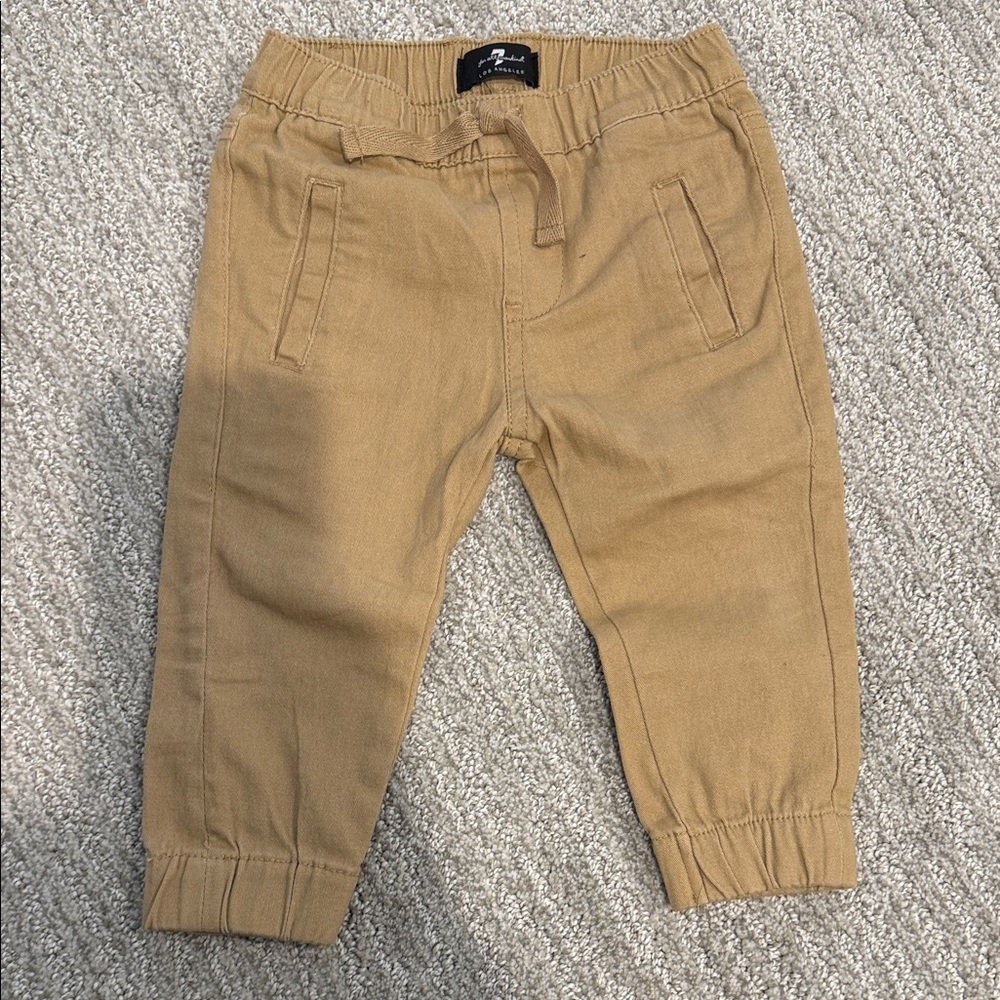 7 For All Mankind Kids Tan Joggers